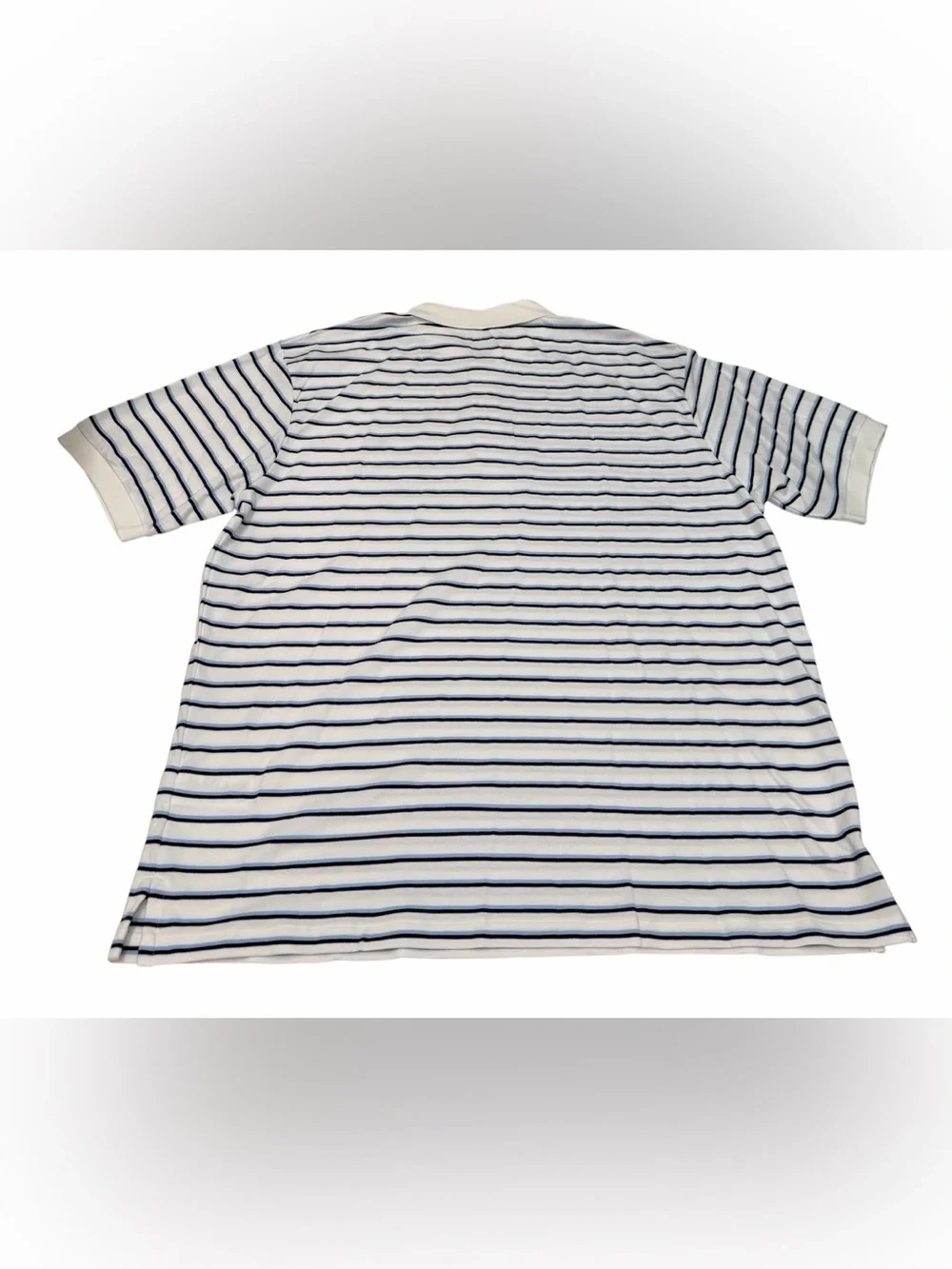 Polo Ralph Lauren Men’s White/Navy Classic 100 Cotton Striped Polo Size 3XB NWT